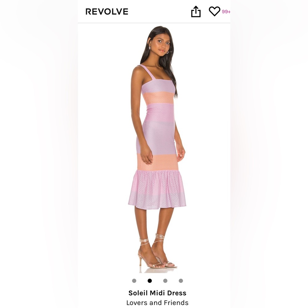 NEW REVOLVE Lovers and Friends Soleil Midi Dress